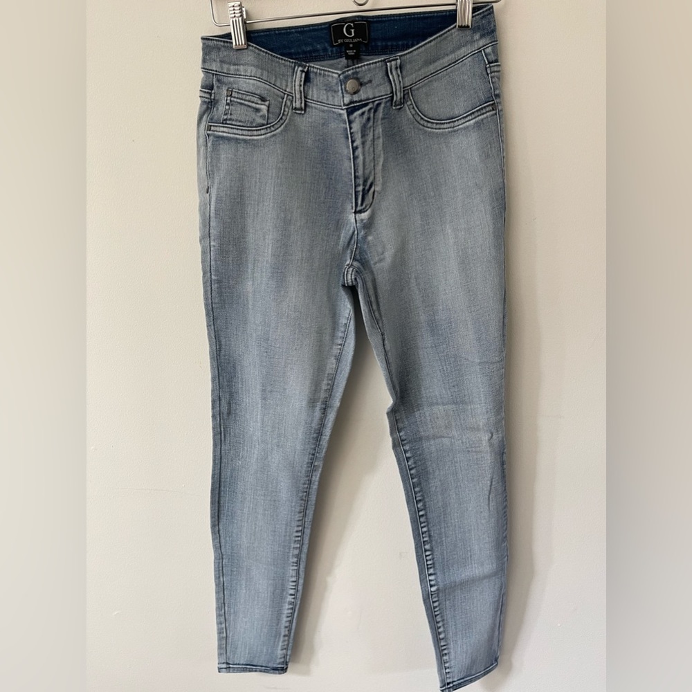 NWOT G by Giuliana Womens SZ 10 Skinny Cotton Spandex Mid Rise Light Wash Jeans